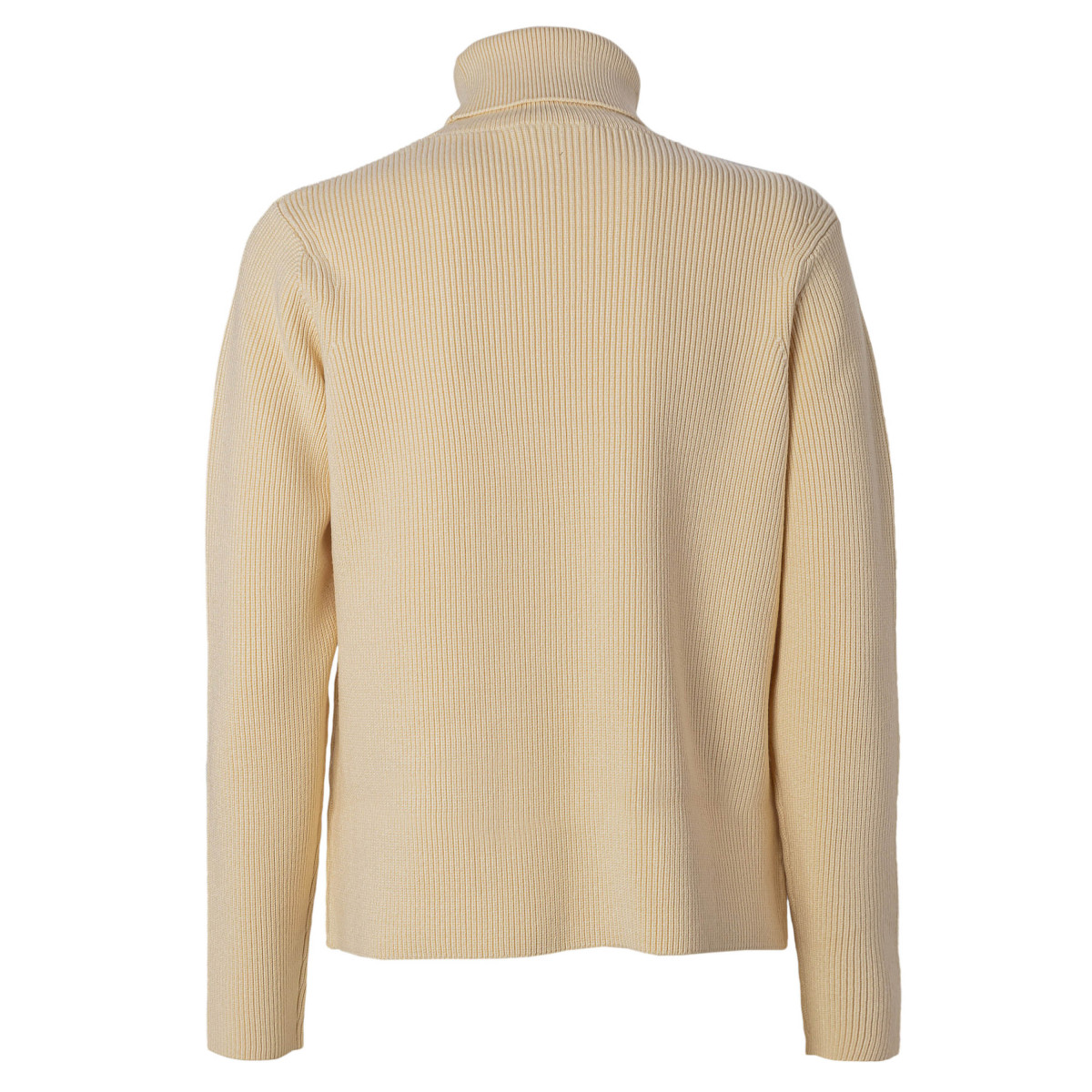MAGLIA COLLO ALTO CON TASCHINI E MORSETTI