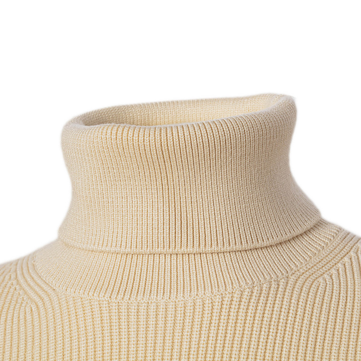 MAGLIA COLLO ALTO CON TASCHINI E MORSETTI