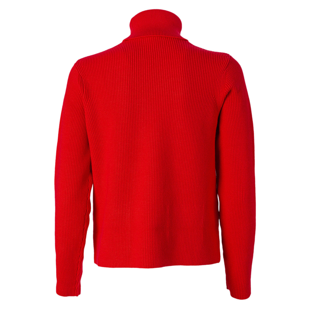 MAGLIA COLLO ALTO CON TASCHINI E MORSETTI