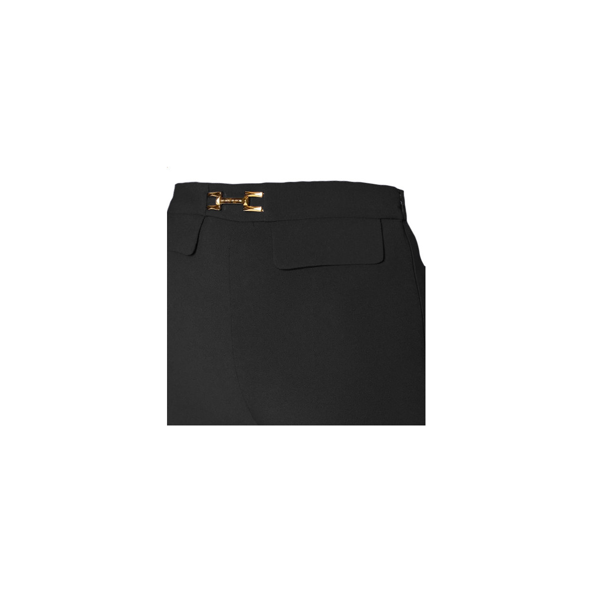 PANTALONE CON PATTE E ACCESSORIO MORSETTO