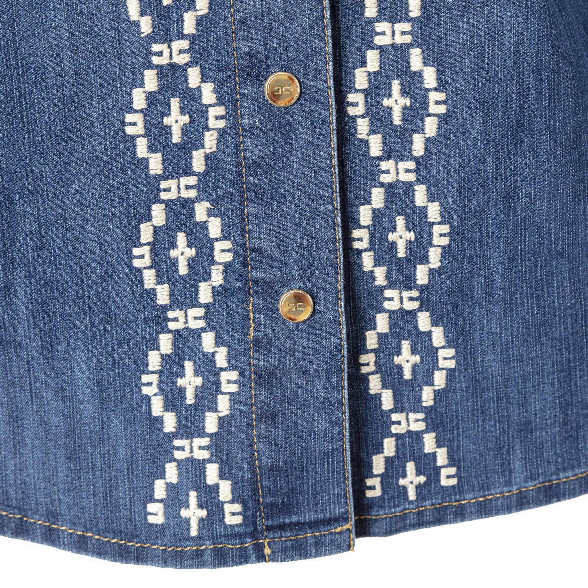 CAMICIA IN JEANS ELISABETTA FRANCHI CJ25S31E2