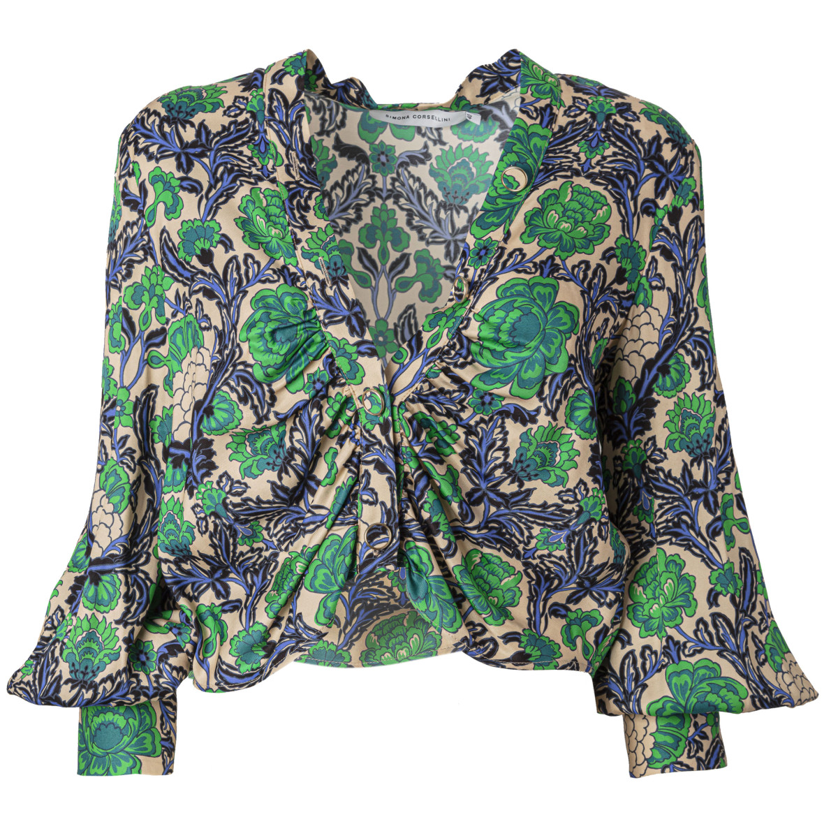 CAMICIA CROPPED IN FANTASIA FLOREALE