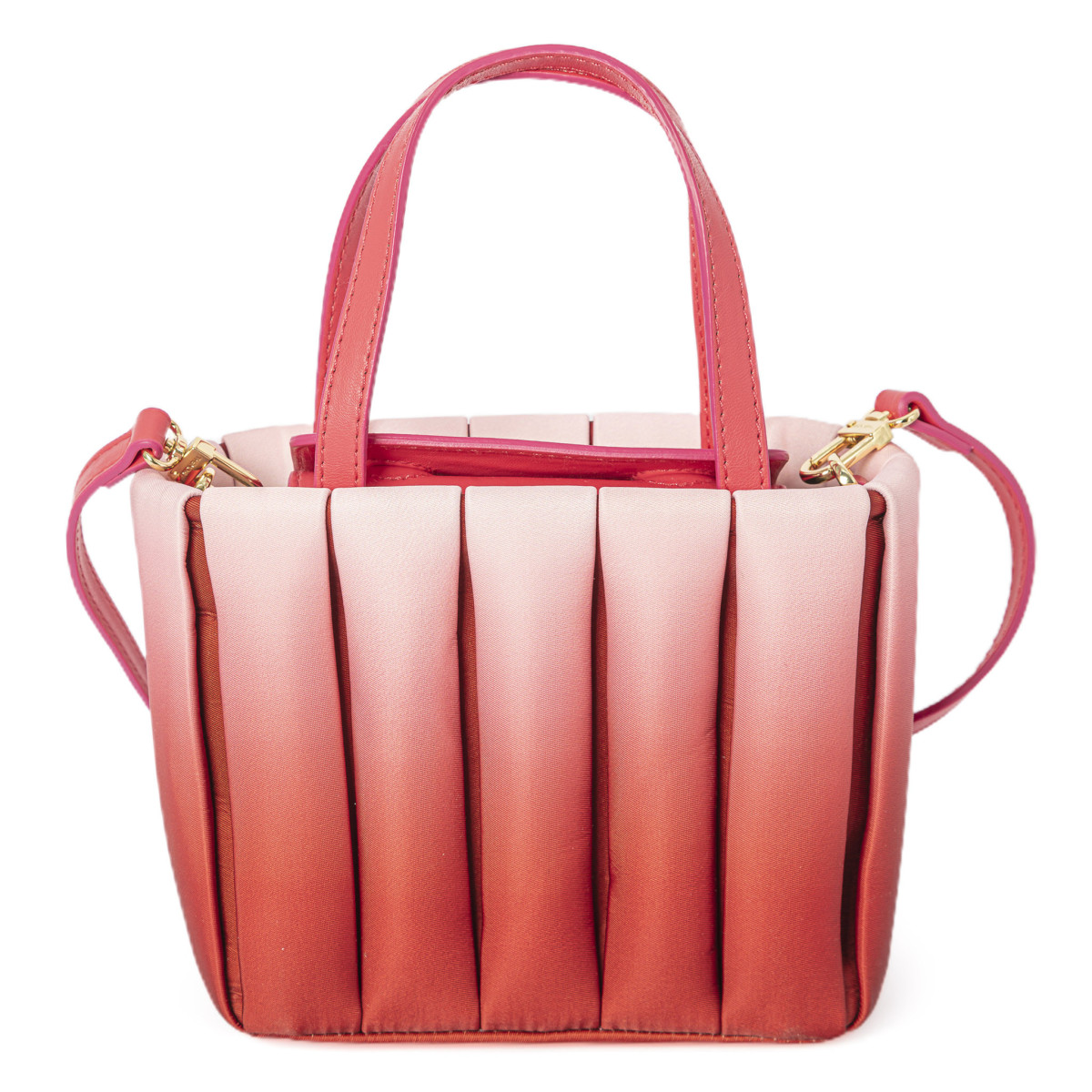 BORSA THE MOIRè GRADIENTE NYLON RASPBERRY