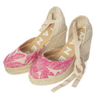 ESPADRILLAS CON ZEPPA IN TESSUTO FANTASIA MANEBì