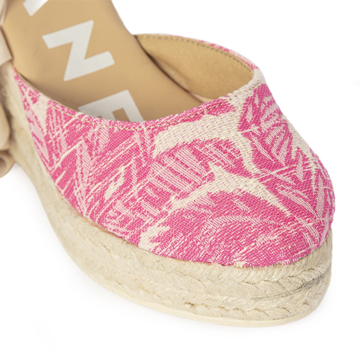 ESPADRILLAS CON ZEPPA IN TESSUTO FANTASIA MANEBì