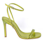 SANDALI IN PELLE LAMINATA