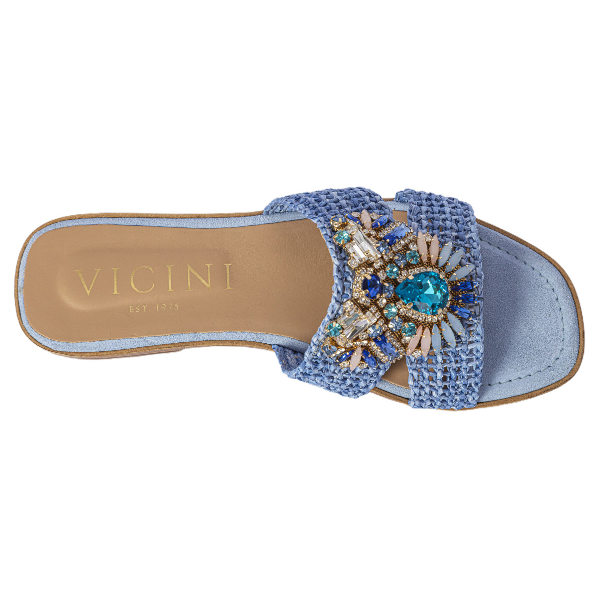 CIABATTINA IN RAFIA CON ACCESSORIO GIOIELLO