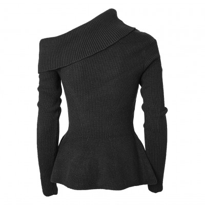 PULLOVER IN MAGLIA CON GODET