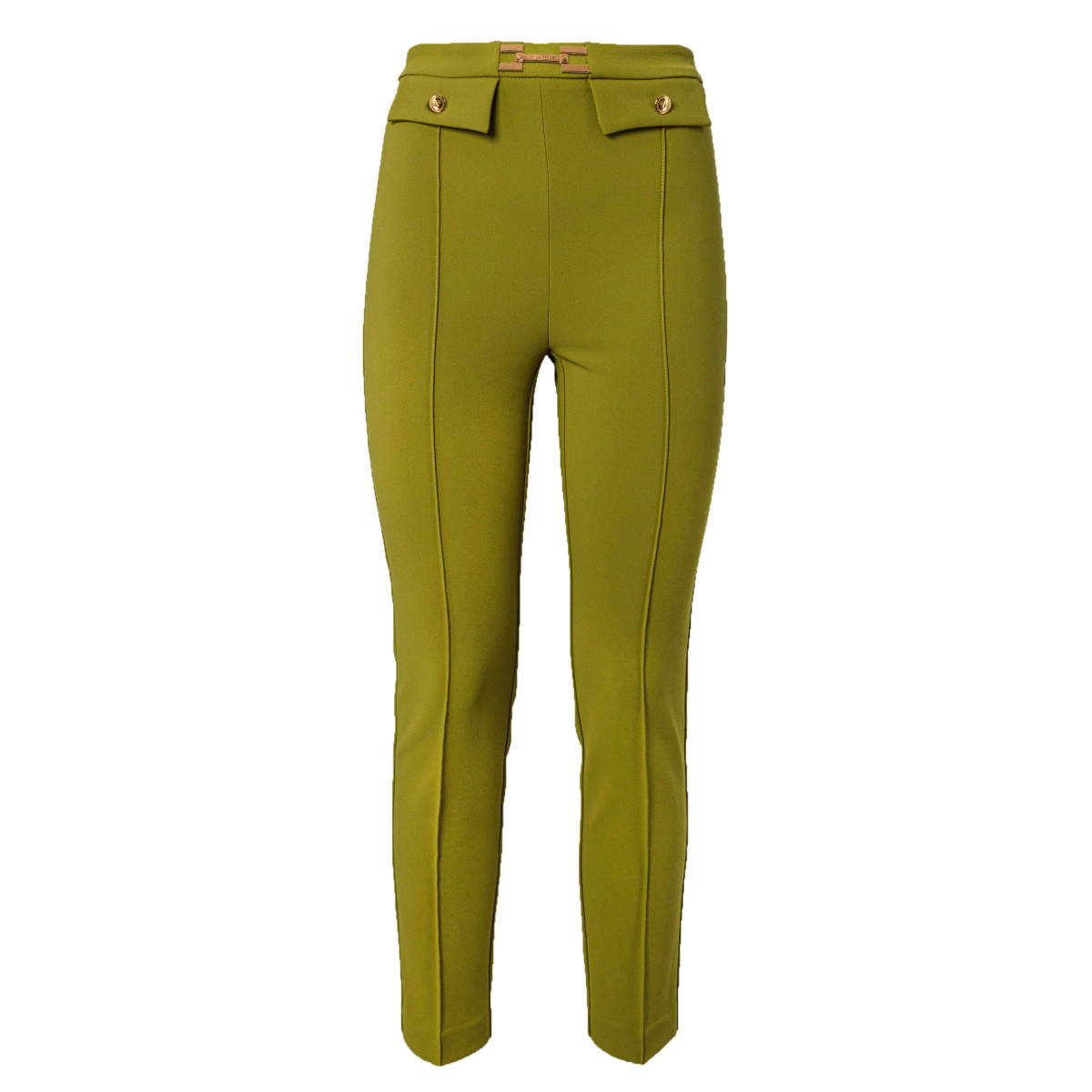 PANTALONI DRITTI CON MORSETTO