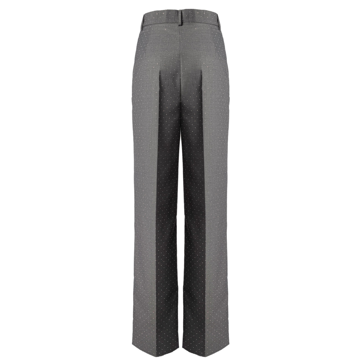 PANTALONE GAMBA DRITTA CON MICRO BORCHIE