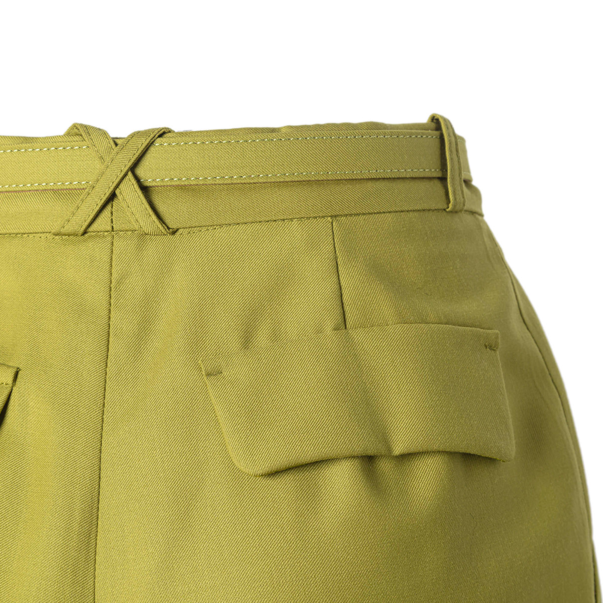 PANTALONE IN FRESCO LANA CON CINTURA