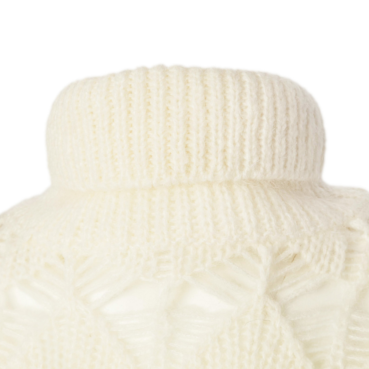 MAGLIA COLLO ALTO TRAFORATA