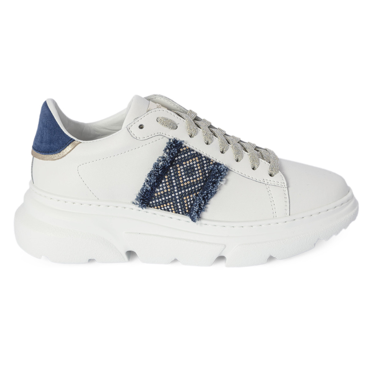 SNEAKERS CON DETTAGLI DENIM