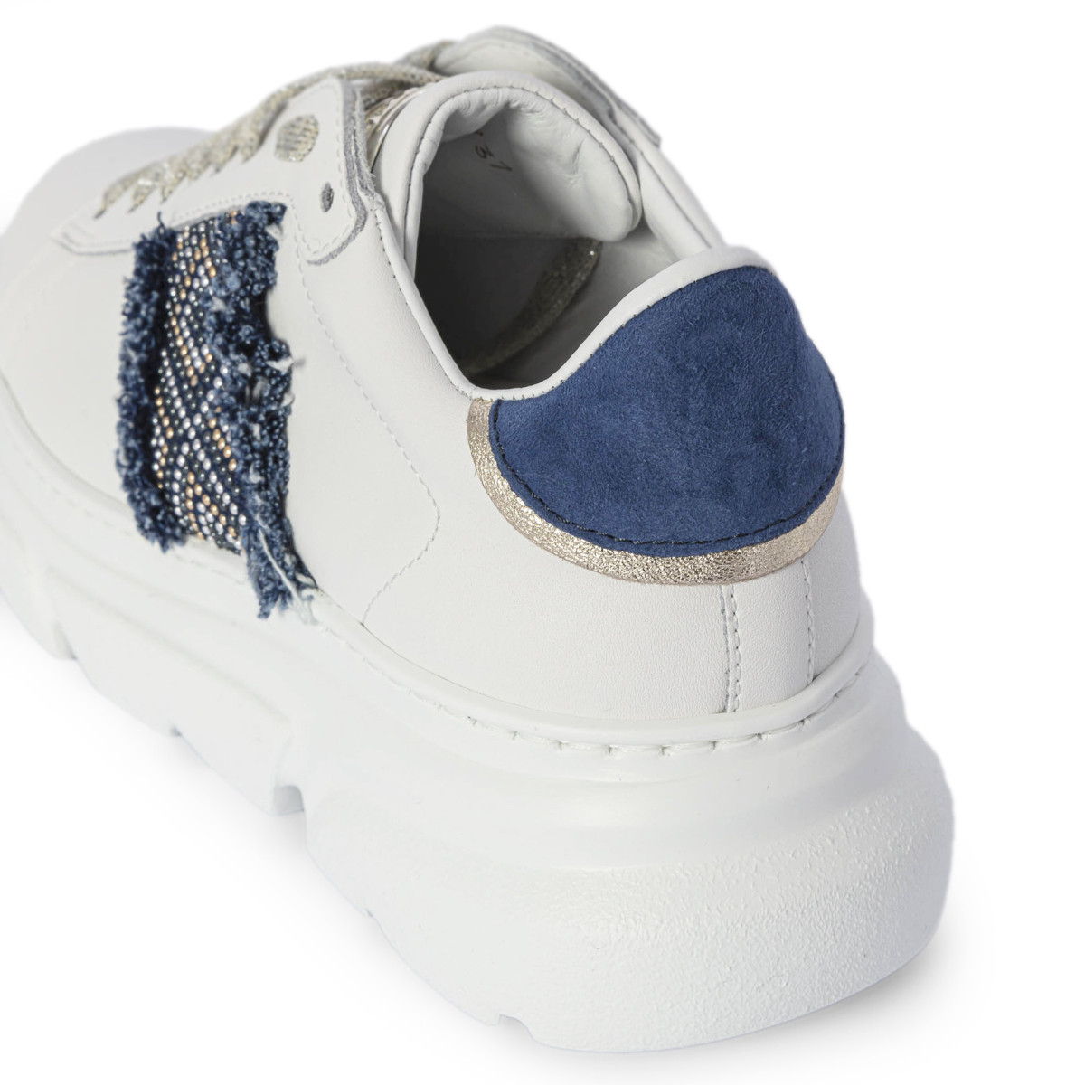 SNEAKERS CON DETTAGLI DENIM
