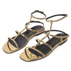SANDALI FLAT METALLIZZATI