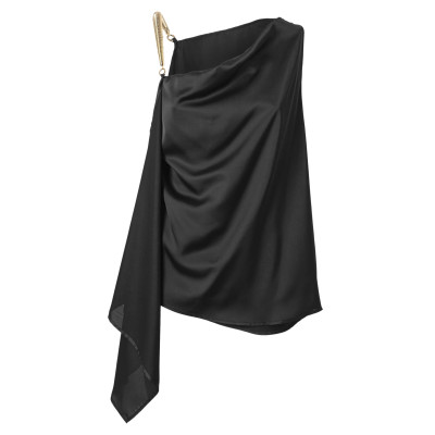TOP ASIMMETRICO IN RASO FLUIDO