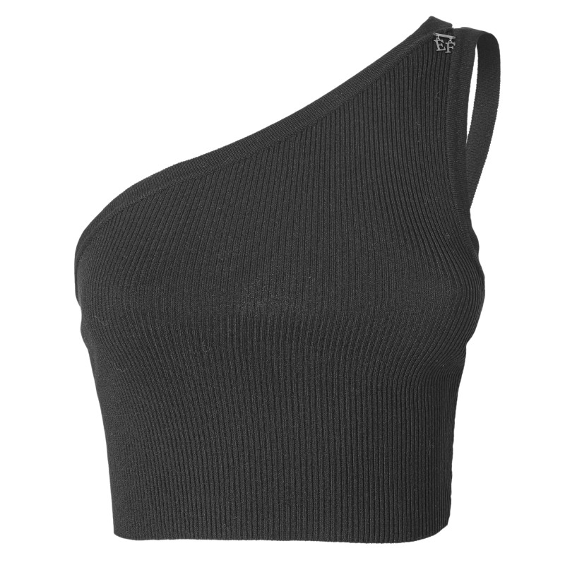 TOP IN MAGLIA ASIMMETRICO A COSTINE TOP IN MAGLIA ASIMMETRICO A COSTINE