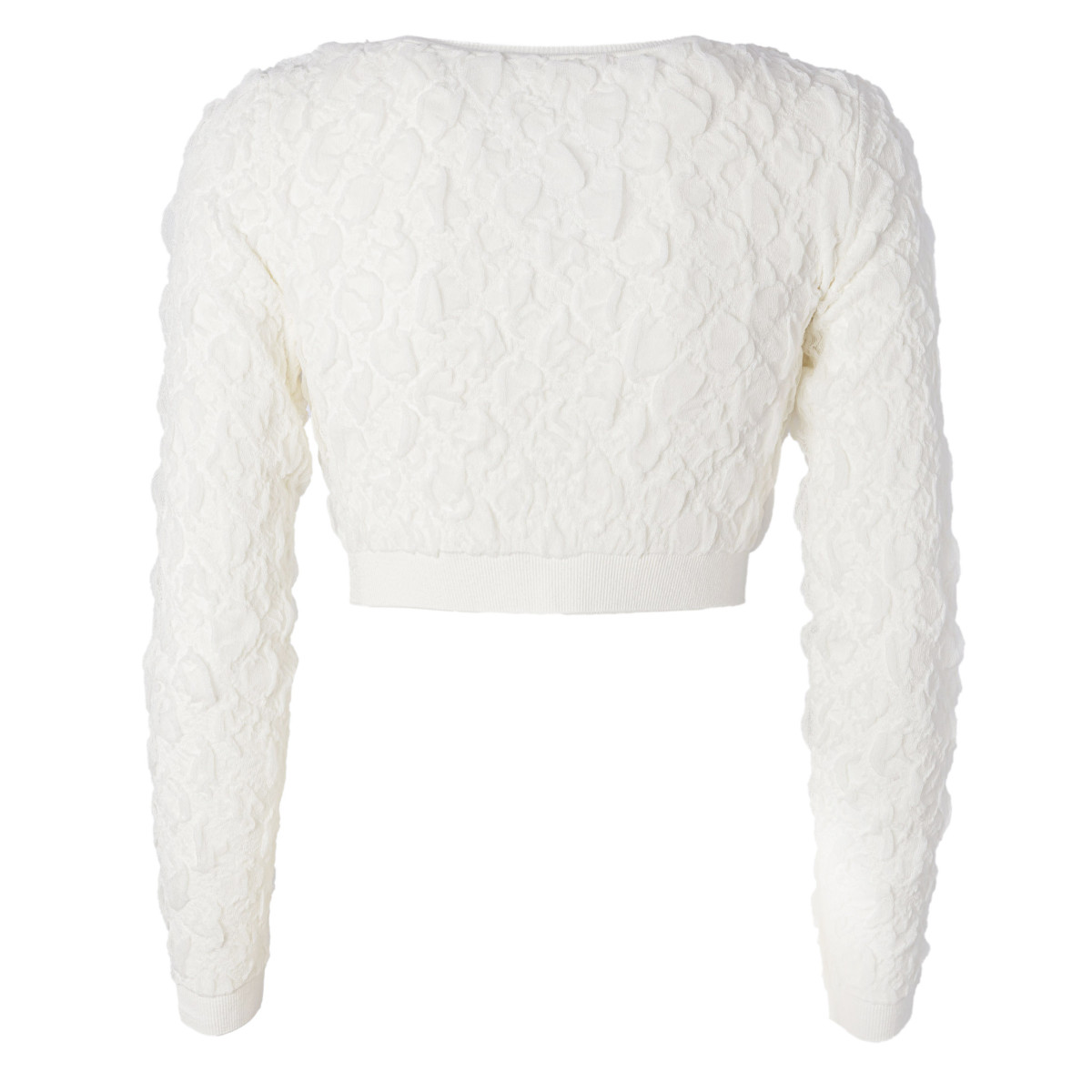 TOP CROPPED IN VISCOSA GROFFATA