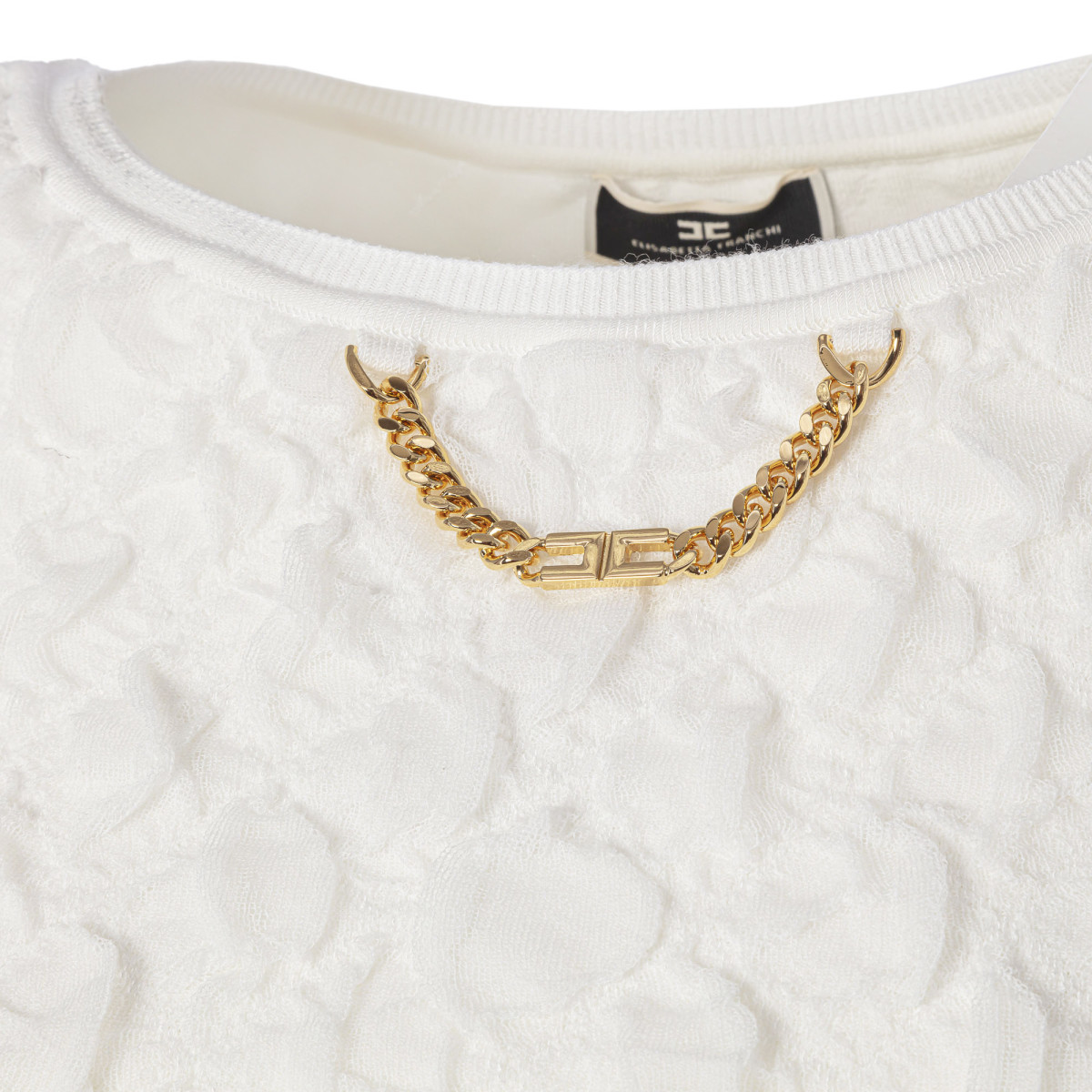 TOP CROPPED IN VISCOSA GROFFATA