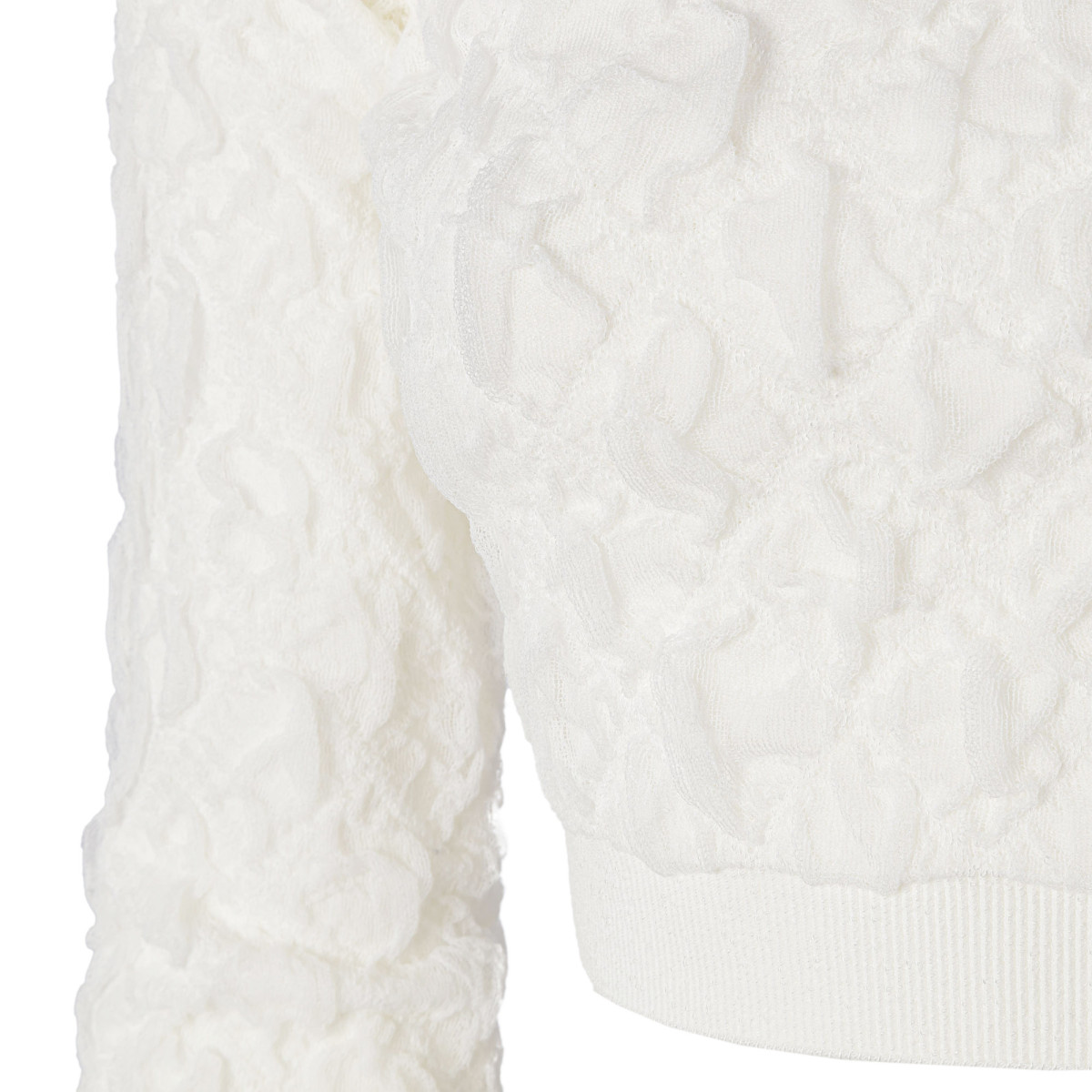 TOP CROPPED IN VISCOSA GROFFATA