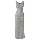 ABITO LUNGO PUNTO RETE CON STRASS