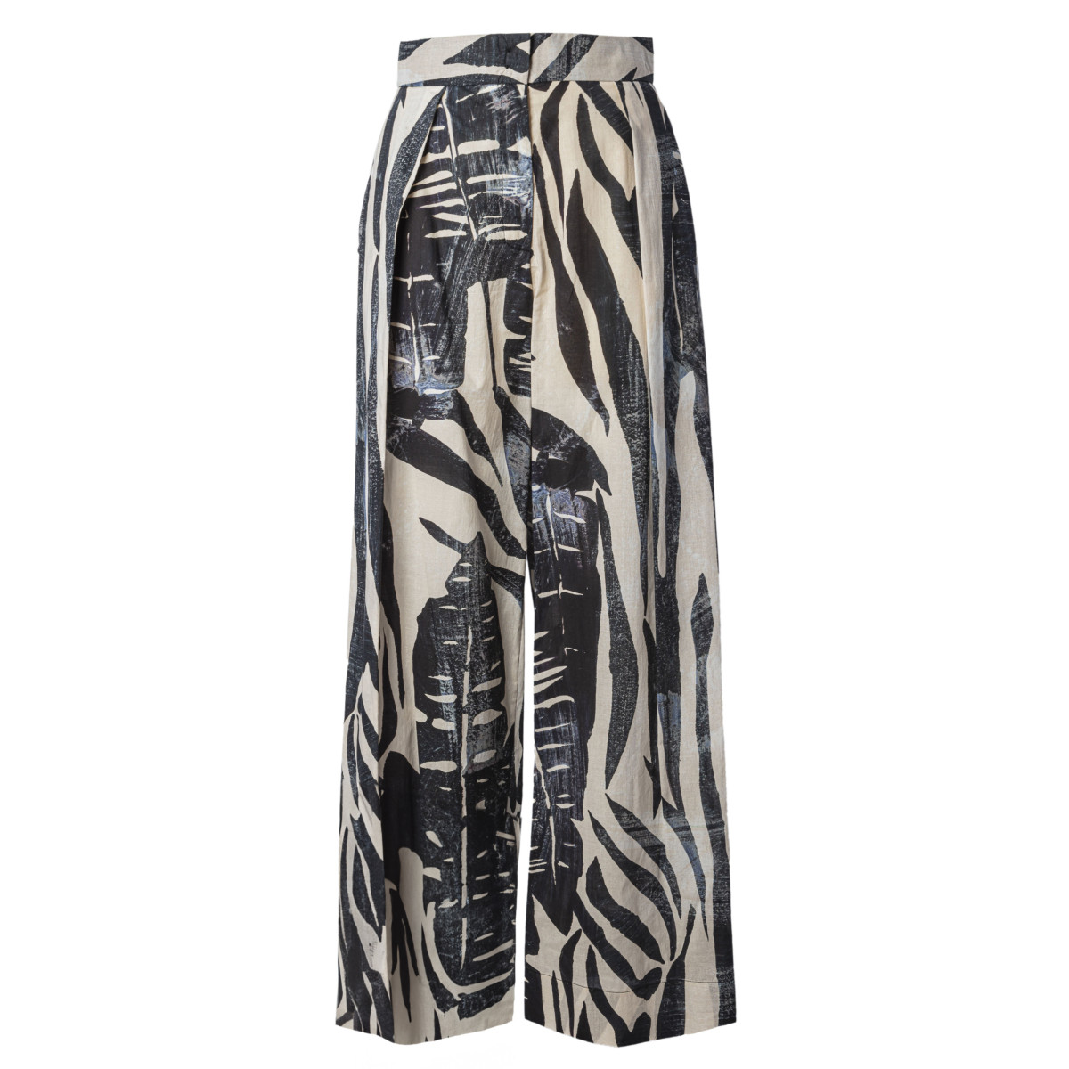 PANTALONE A PALAZZO IN MACROFANTASIA