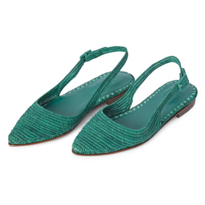 CHANEL FLAT IN RAFIA