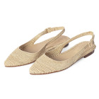 CHANEL FLAT IN RAFIA