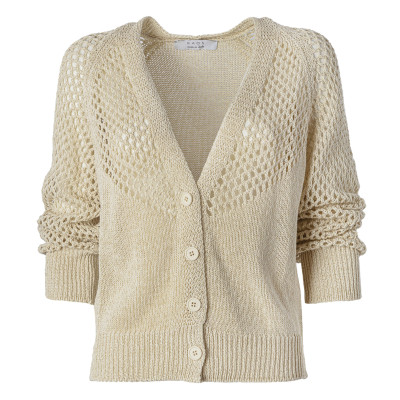 CARDIGAN CON LAVORAZIONE A RETE
