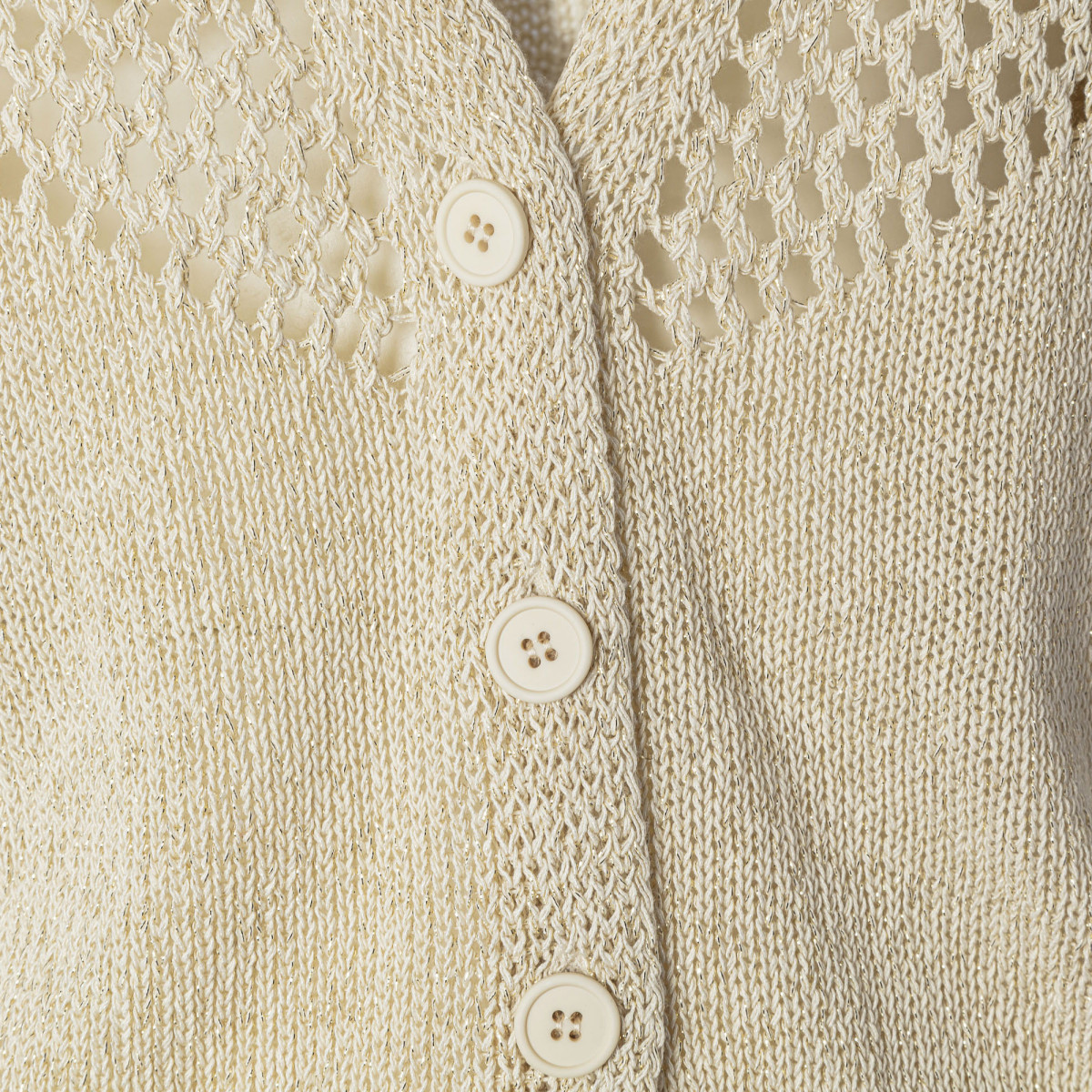 CARDIGAN CON LAVORAZIONE A RETA