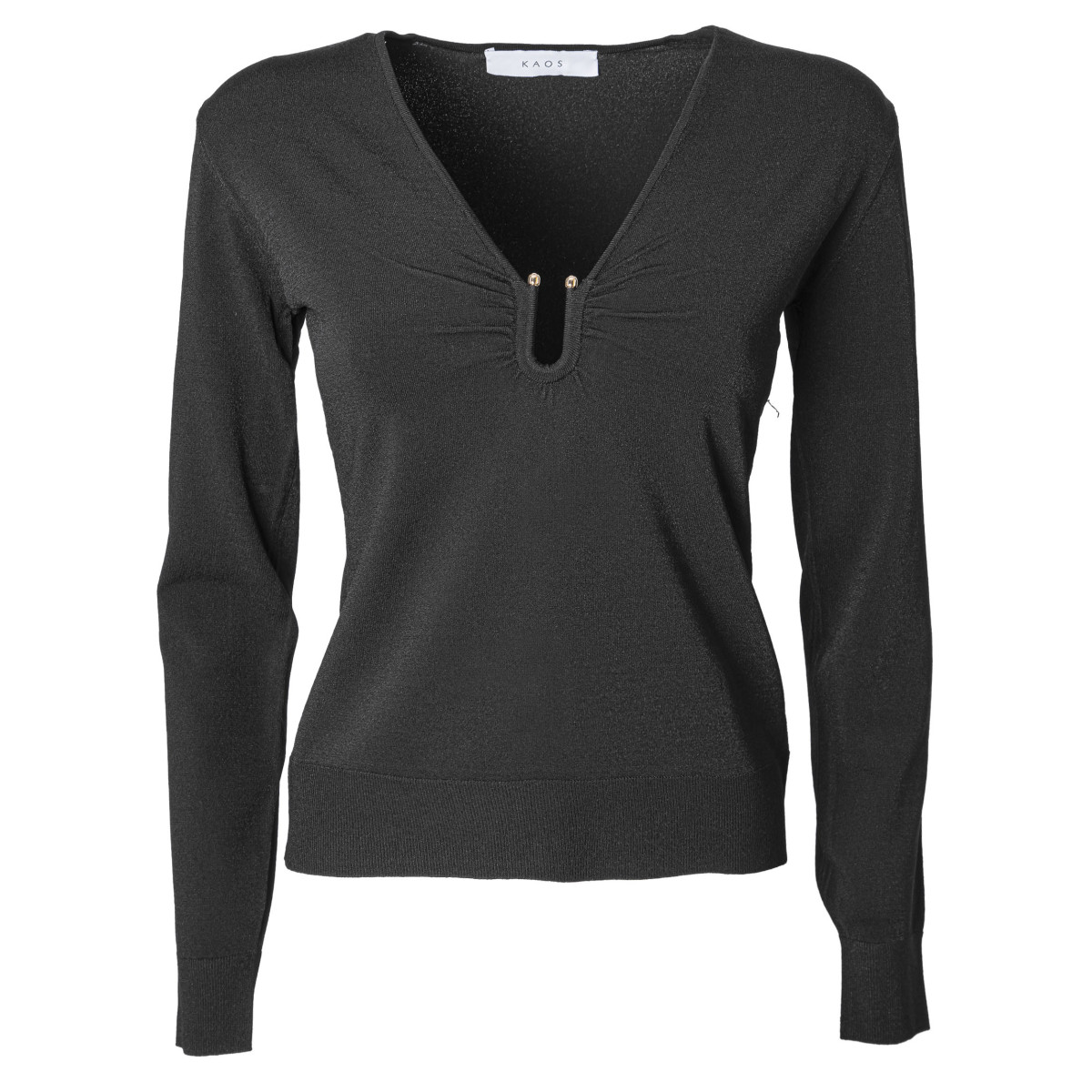 MAGLIA CON SCOLLO A V