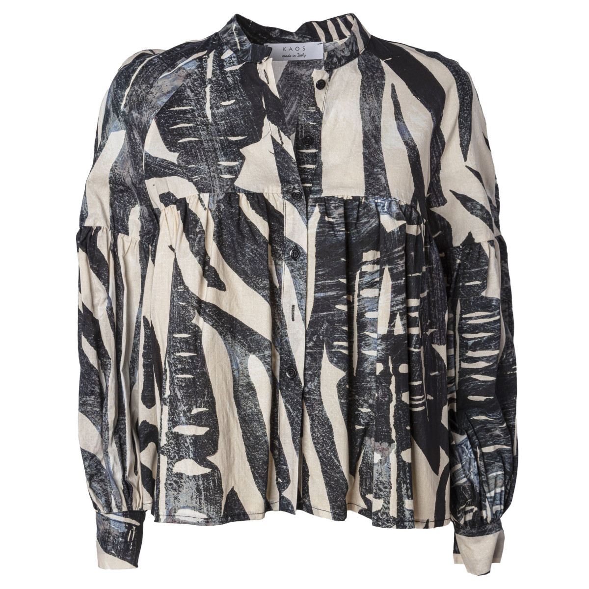 BLUSA A MANICHE LUNGHE IN FANTASIA