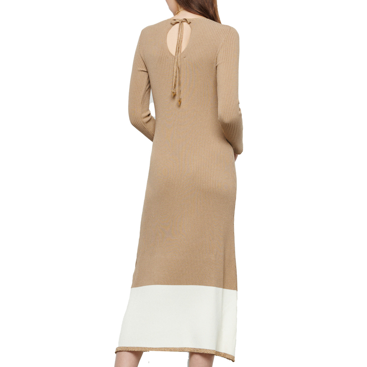 ABITO MIDI AKEP IN MAGLIA BICOLOR