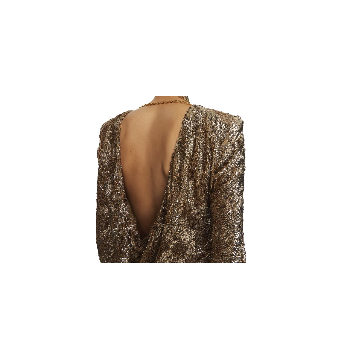 ABITO IN TULLE RICAMATO CON PAILLETTES