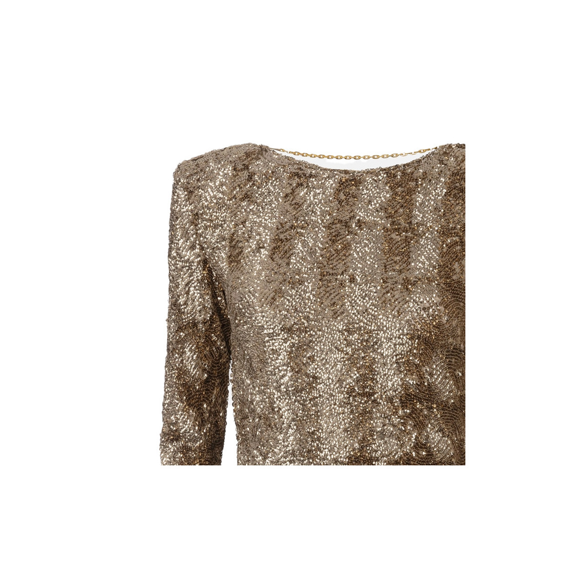 ABITO IN TULLE RICAMATO CON PAILLETTES