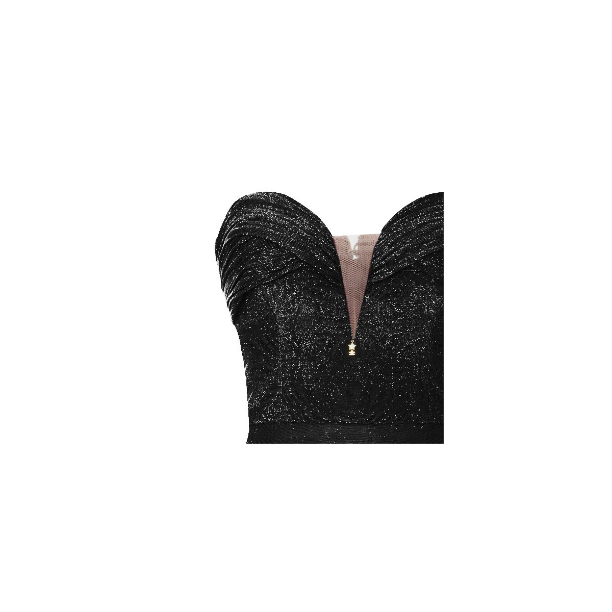 BODY IN JERSEY LUREX PLISSETTATO