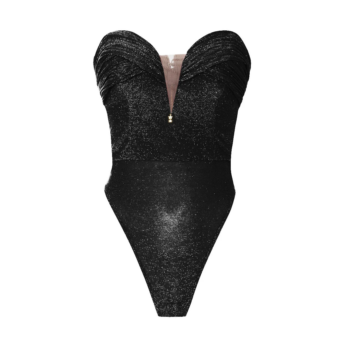 BODY IN JERSEY LUREX PLISSETTATO