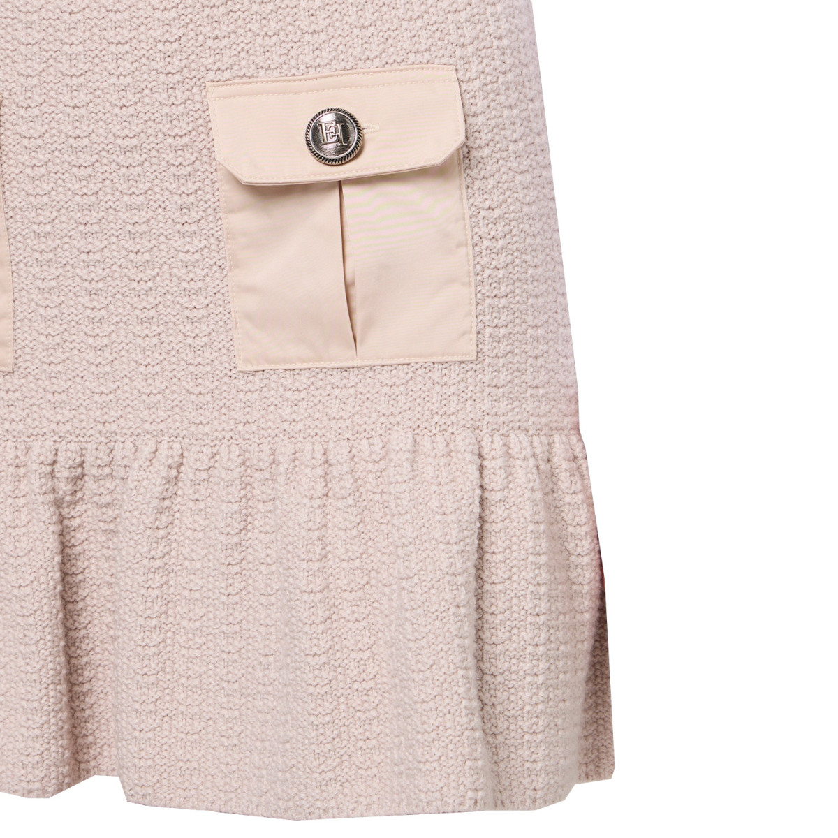 MINIGONNA IN LANA BOUCLè CON TASCHINE