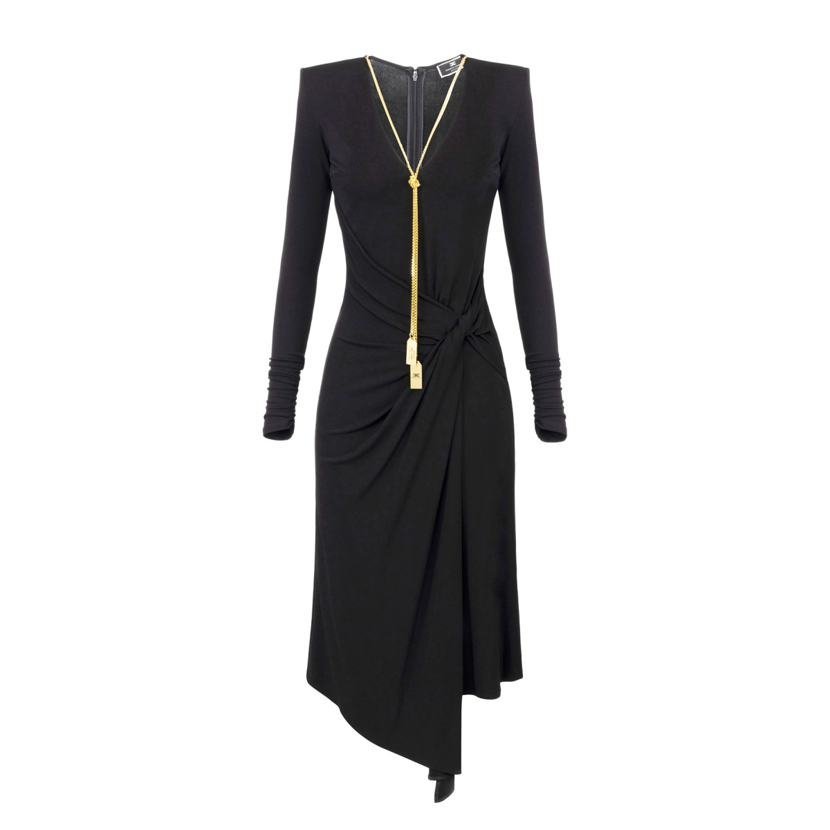 ABITO MIDI IN JERSEY CON COLLANA