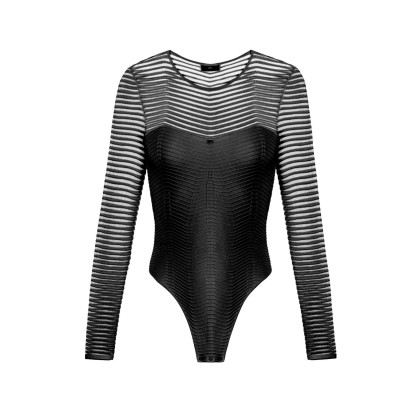 BODY IN VISCOSA MOTIVO CHEVRON