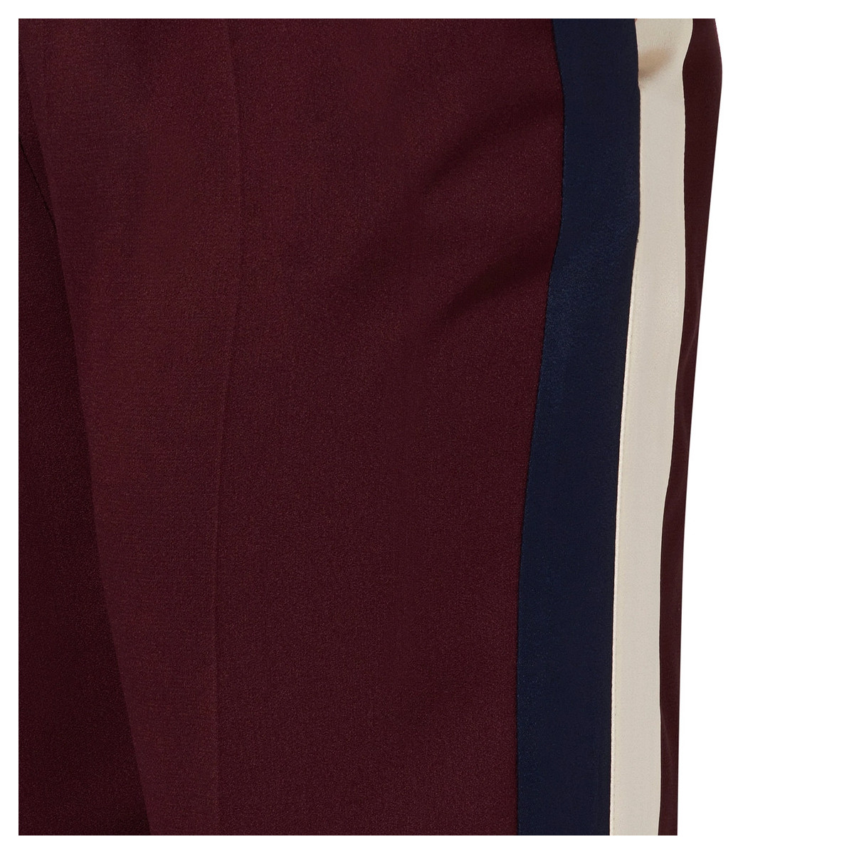 PANTALONE DRITTO CON BANDE BICOLOR