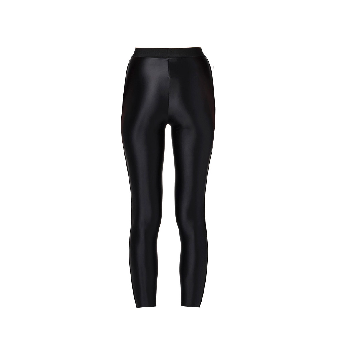 LEGGINGS IN LYCRA LUCIDA CON ELASTICO LOGATO