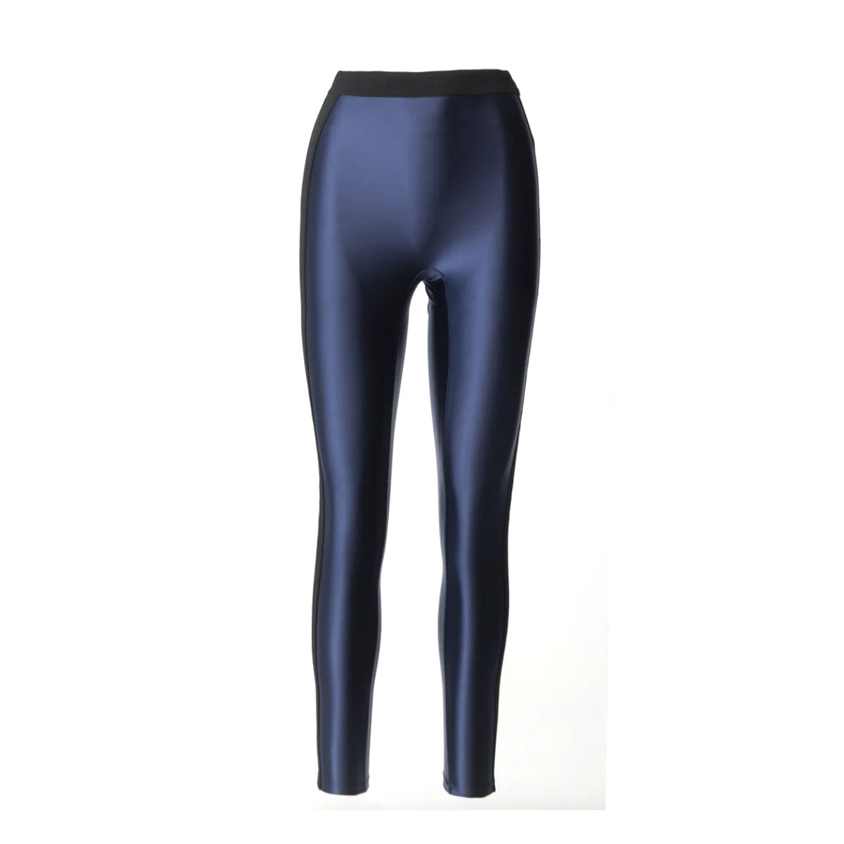LEGGINGS IN LYCRA LUCIDA CON ELASTICO LOGATO