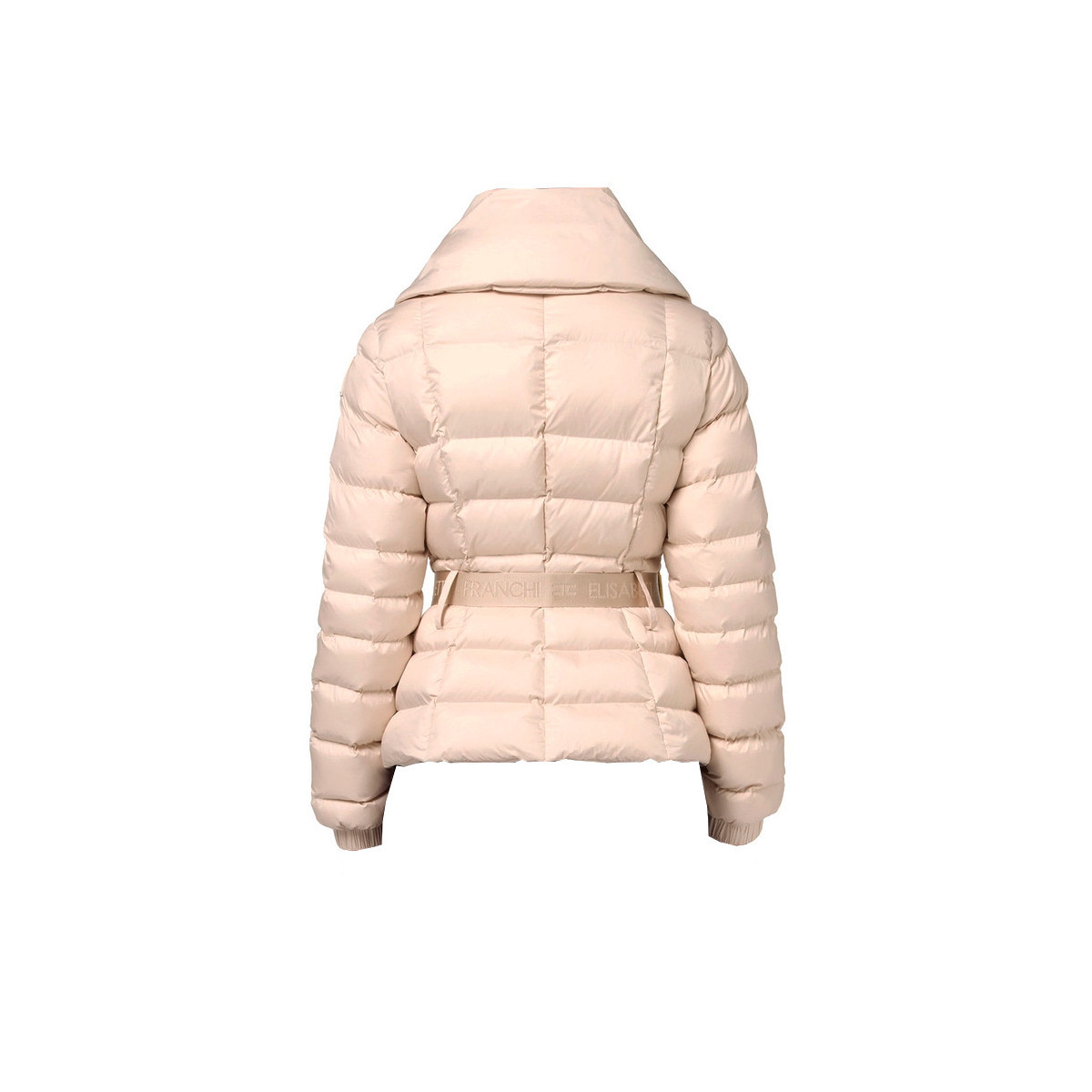 PIUMINO CORTO IN NYLON CON AMPIO COLLO