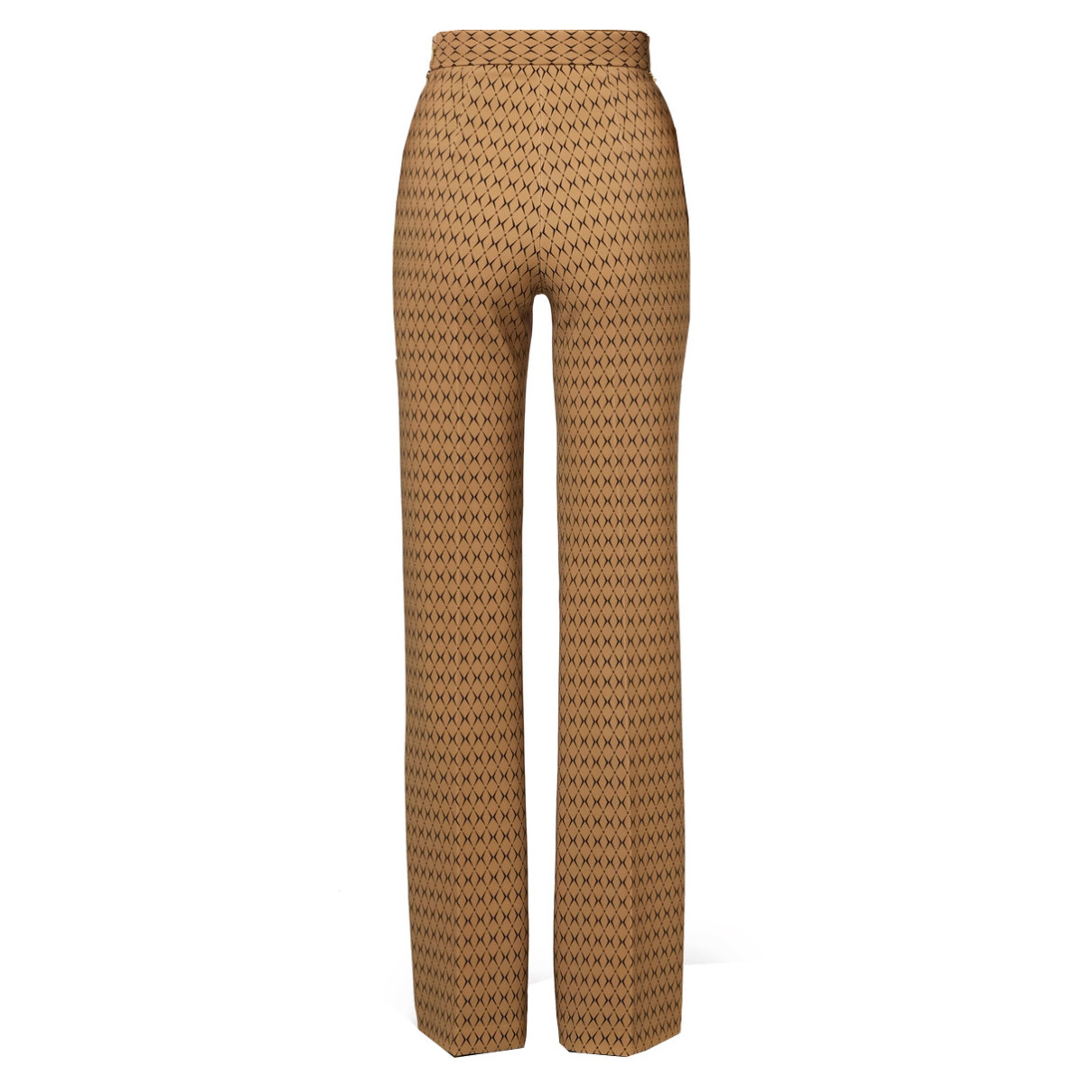 PANTALONE A PALAZZO MOTIVO ROMBO CON CATENA