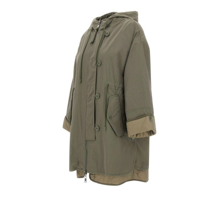 PARKA REVERSIBILE IN COTONE ANTIGOCCIA