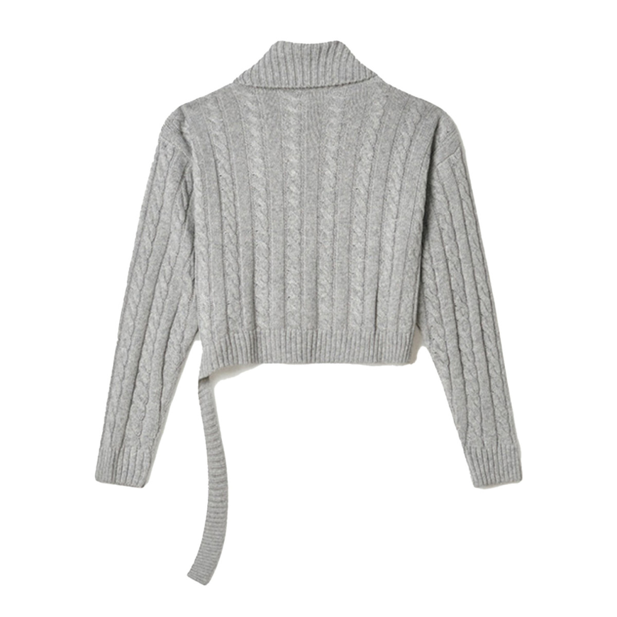 MAGLIA CROP TOP DOLCEVITA A TRECCE