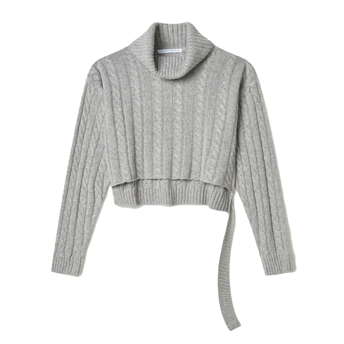 MAGLIA CROP TOP DOLCEVITA A TRECCE