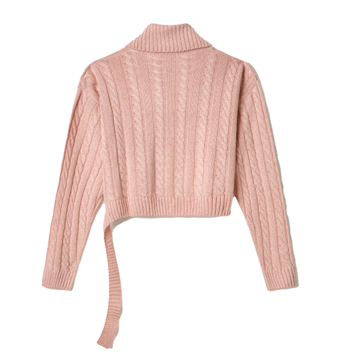 MAGLIA CROP TOP DOLCEVITA A TRECCE