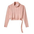 MAGLIA CROP TOP DOLCEVITA A TRECCE